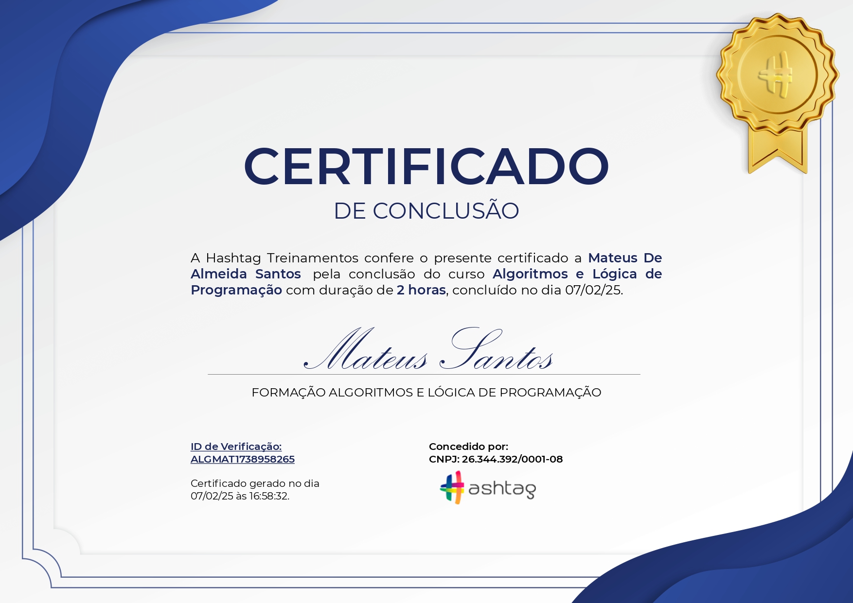 Certificado - Capa